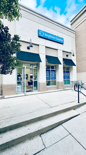 The Anytime Capital branch exterior on Piedmont Road in Atlanta, Georgia